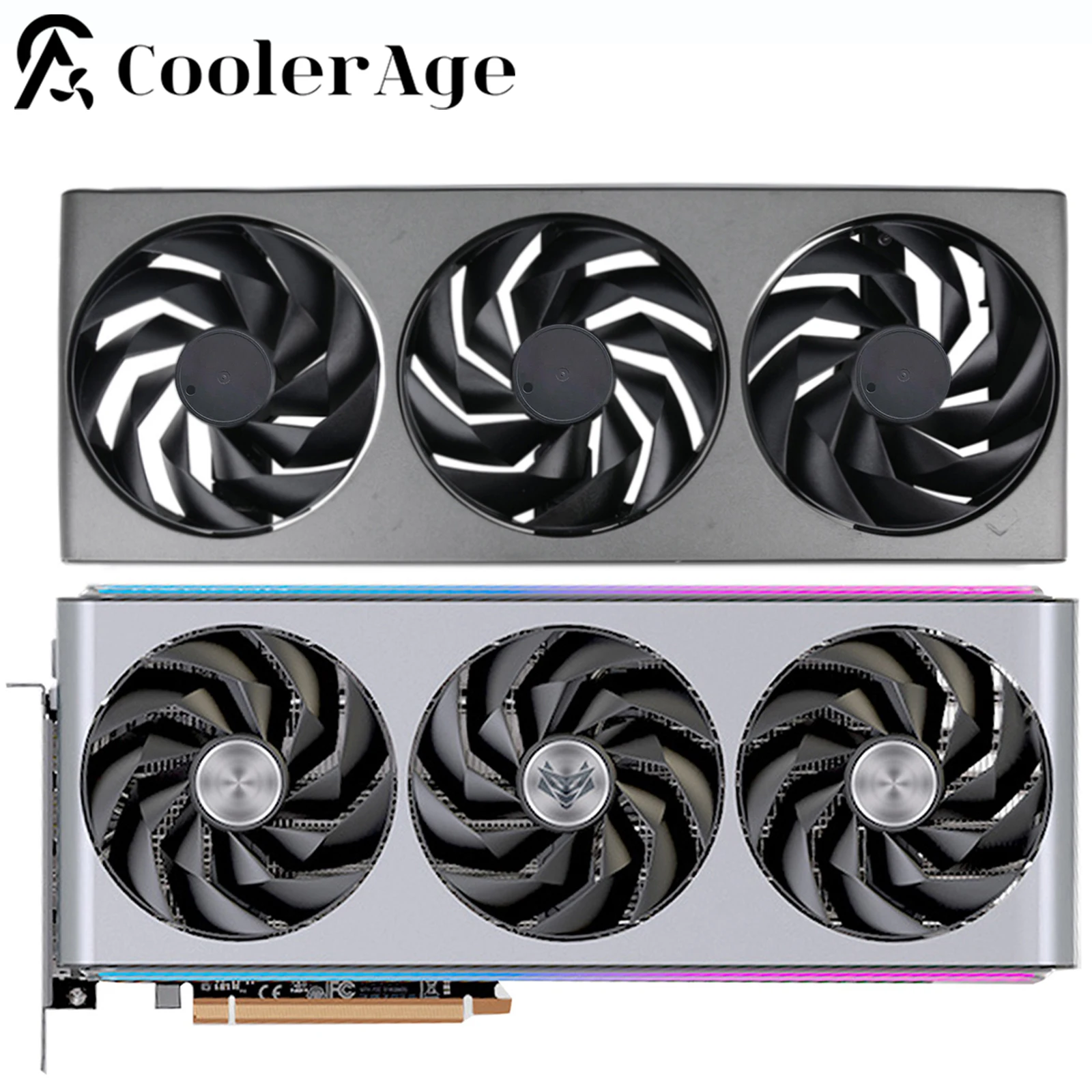 Per Sapphire Nitro + Amd Radeontm Rx 7900 Xtx Vapor-X 24Gb Ventola Per Scheda Video Con Custodia 95Mm Muslimexatsgpu Fan