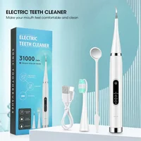 Electric Teeth Cleaner Tooth Whitening & Cleaning Device Waterproof Tartar Remove Fresh Breath Oral Care,White(1 X Head) 2