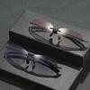 Fashionable Prescription Reading Eyeglasses Progressive Bifocal Sun Glasses for Middle-aged Frameless Presbyopia Glasses Diopter 2