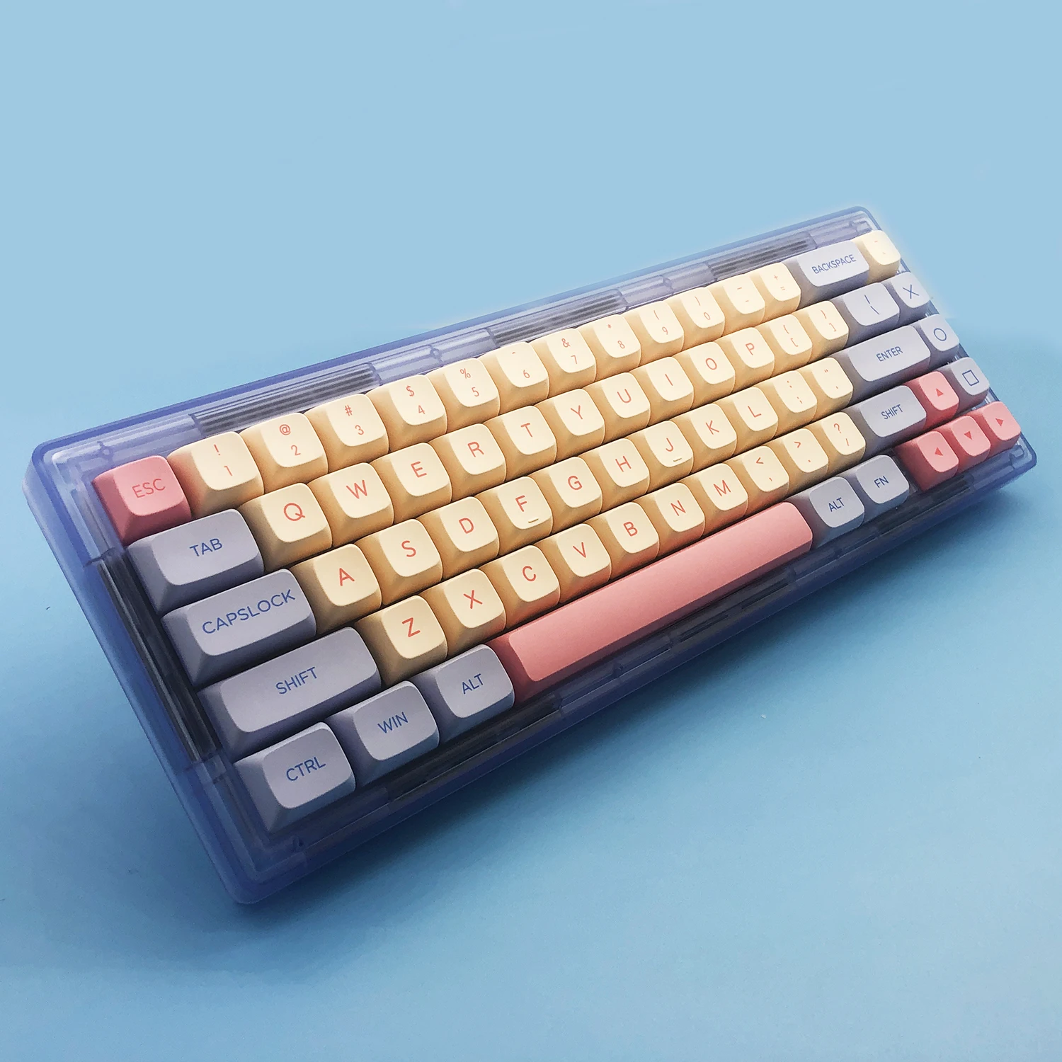 마시멜로 키캡 기계식 키보드 커버, 132 키, 귀여운 키, XDA, 고도로 개인화 된 PBT 염료 승화