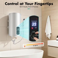 Chauffe-eau électrique 30L, 2000W, vertical, avec douchette et affichage numérique, protection contre les fuites, pour la maison et le salon 2