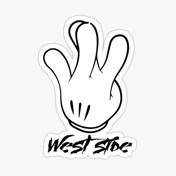 

West Side 5PCS Car Stickers for Background Luggage Room Decorations Wall Kid Anime Water Bottles Cute Living Room Motorcycle