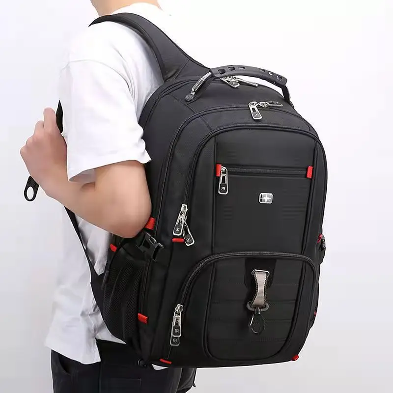 

Travel Bag Business Anti Theft Backpack Men Mochila USB Charging 15.6 17 Inch Laptop Backpack Waterproof Men's Swiss Backpacks