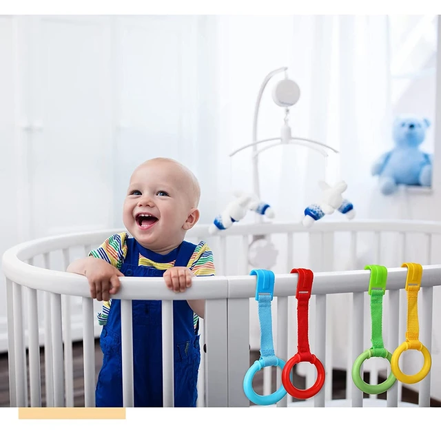 Anneau de traction pour parc bébé berceau crochets à usage général crochets  jouets pour bébés pendentifs crochet