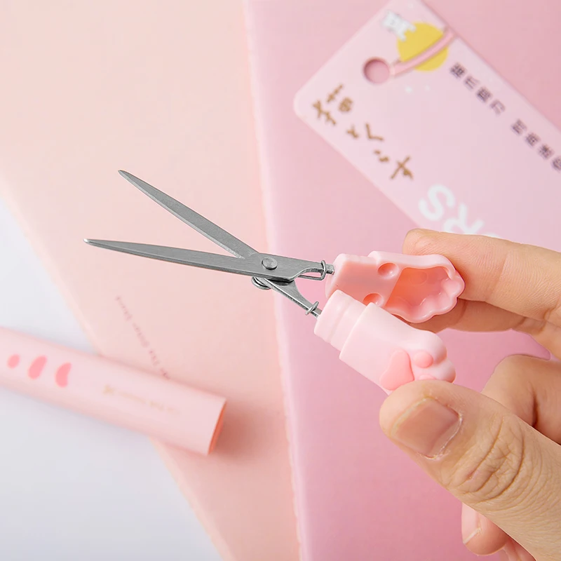 1pc random Mini Scrapbook Scissor Solid Color Scissors Cutter Paper  Portable Scissor for DIY Handmade Journal Kawaii School - AliExpress