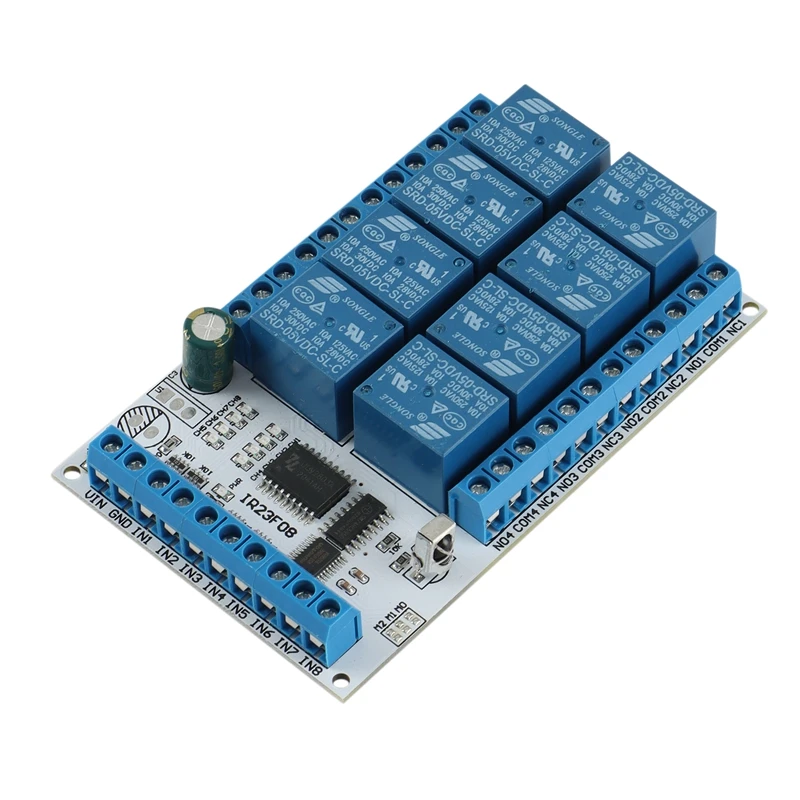 

8-Channel Relay Module Control Board DC Switching Relay Multifunction Relay With Remote Control