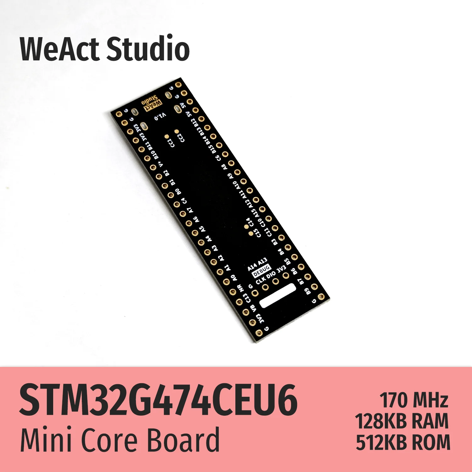 WeAct Long Type STM32G474CEU6 STM32G474 STM32G4 STM32 Core Board Demo Board 2