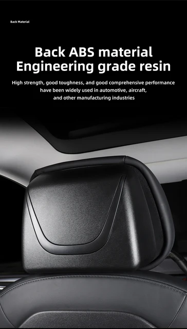 For Tesla Model 3 Model Y 2022-2023 Car Seat Head Support Adjustable  Headrest Car Interior Accessories Replacement Pillow - AliExpress