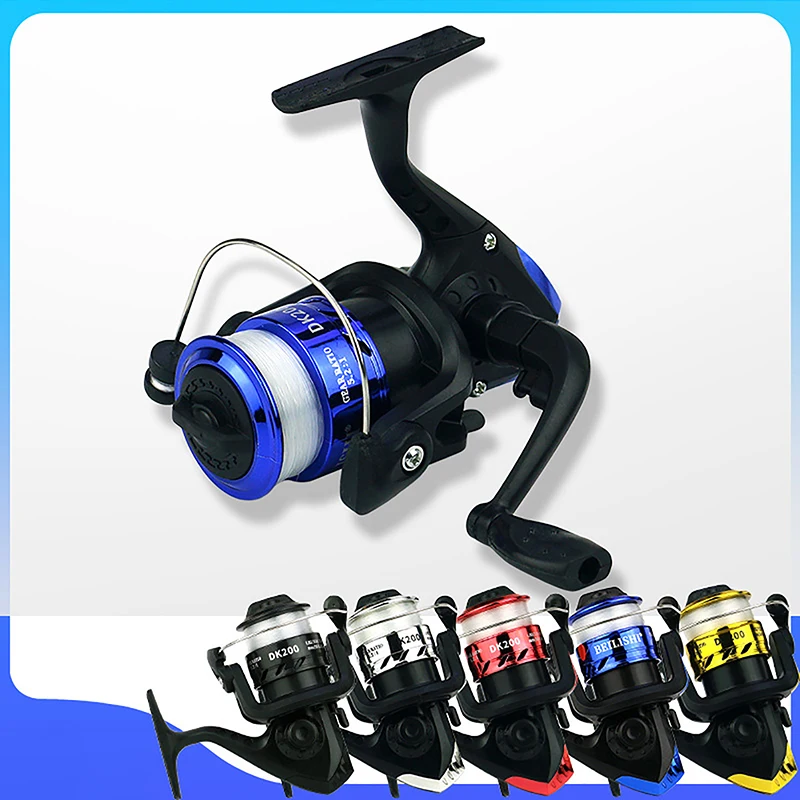 Folding Spinning Fishing Reel With 100m Fishing Line 5.1:1 Gear Ratio  Portable Ultralight Fishing Reel 