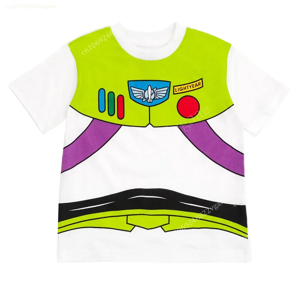 Toy Story Woody Buzz Lightyear Matching Family Cosplay T-Shirt Top Tee Family Clothes Costume Streetwear Men Women Boys Girls 3