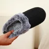 Women's Men's Plush House Slippers Warm Fluffy Bedroom Slippers Memory Foam Home Slippers Non-Slip Indoor House Shoes 1