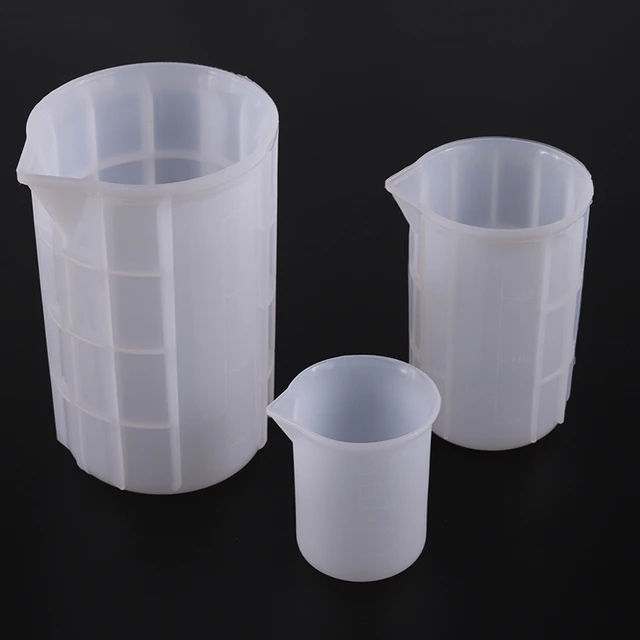 10-300ml Silicone Measuring Cup Transparent With Scale Food-Grade  Separating Cups DIY Cake Epoxy Resin Jewelry Making Tools