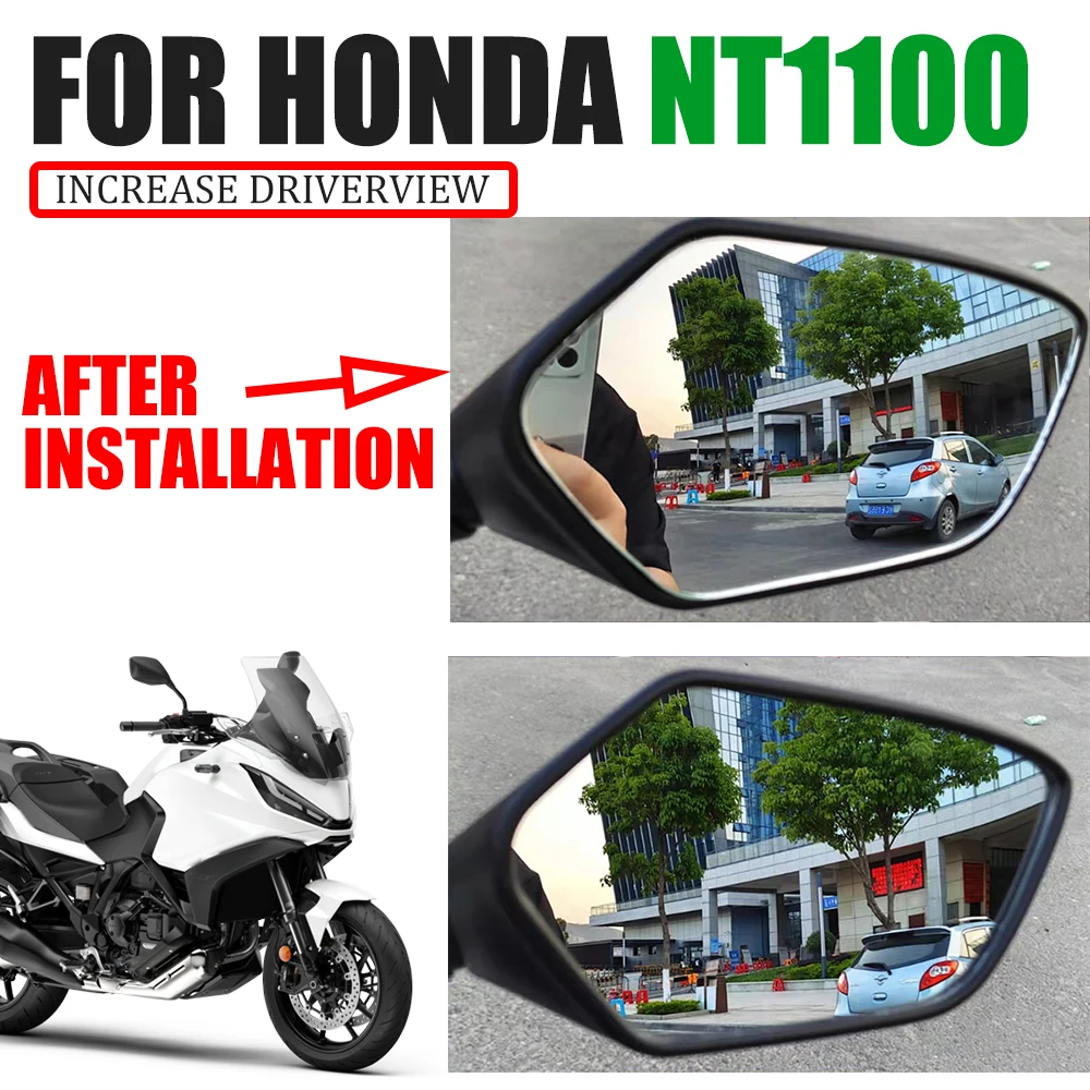 

Convex Mirror Increase Rearview Mirrors For Honda NT1100 NT 1100 2021 2022 Motorcycle Accessories Side Mirror Vision Lens Parts