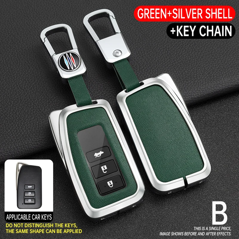 Premium Car Key Cover Case with Keychain and Keyring Accessories