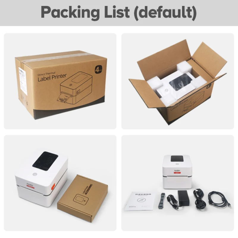 Wifi 4 Inch Thermal Label Printer Shipping Label Printer Barcode Sticker Machine Waybill Wifi USB Bluetooth Printing