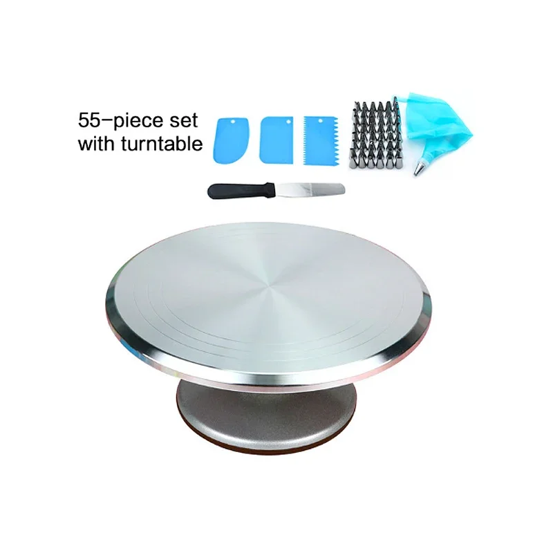 304 Stainless Steel Decorating Mouth Scraper Set Rotating Cake