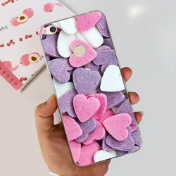 Floral Love Heart Soft Silicone Clear Phone Case for Nova Lite 2017 (Case-c69)