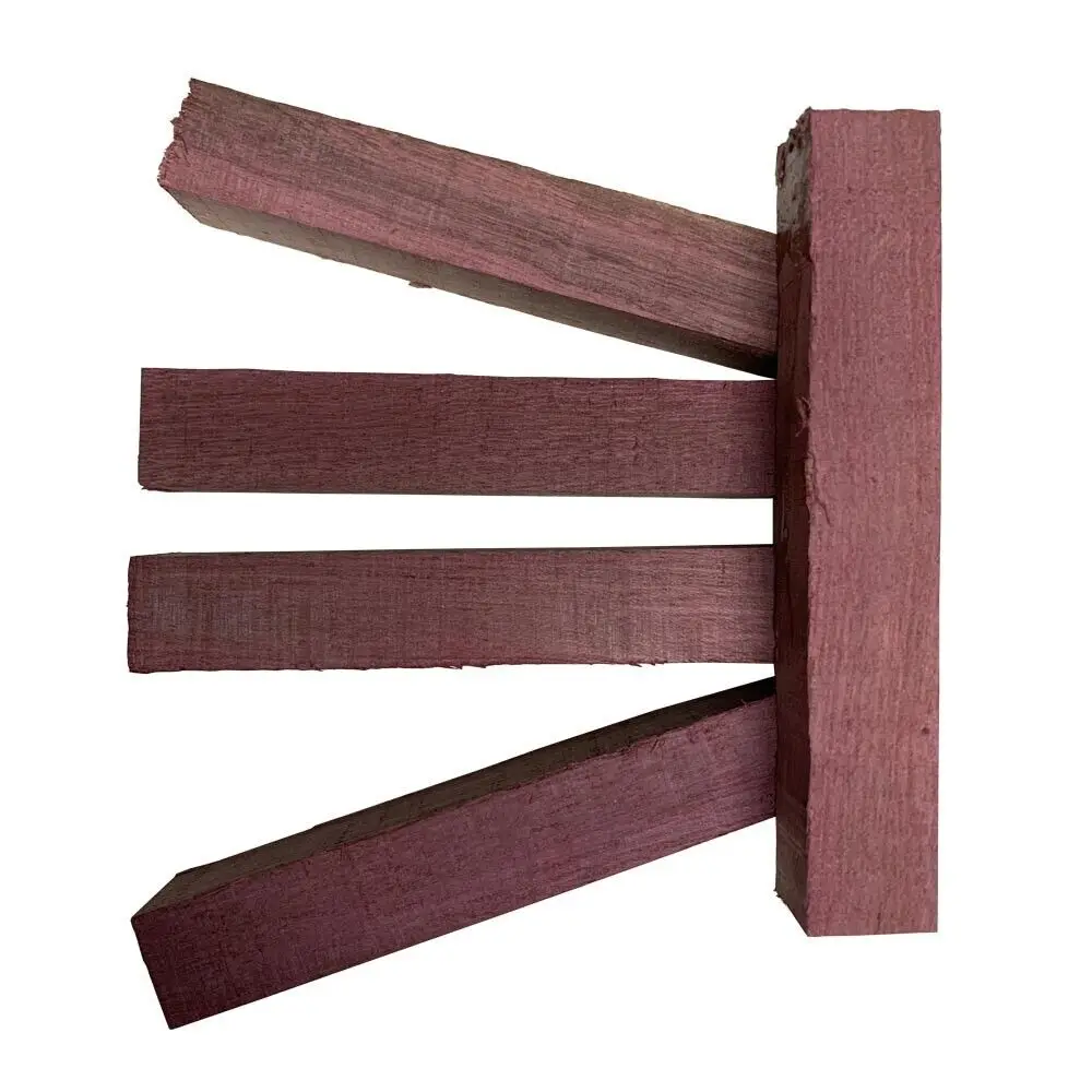 

5 упаковок, заготовки для ручек PURPLEHEART, квадратные деревянные заготовки 3/4X3/4X6 Дюймов