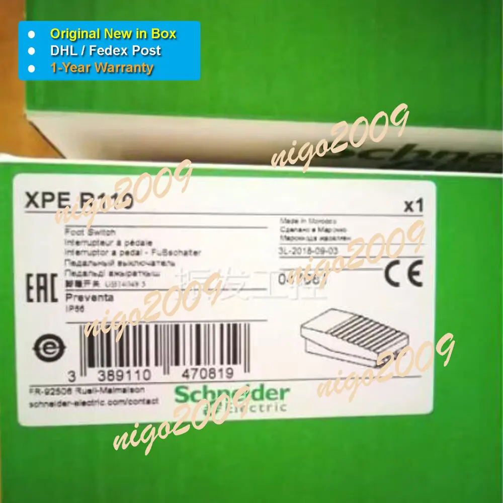 

1PC Original New in Box XPE R110 XPE-R110 XPER110 Foot Switch DHL Fedex Shipping