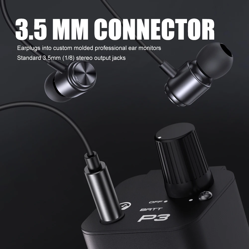 Headphone Amplifier Portable Dac Amplifier Audio Amp Adapter Stereo Amplifier In-Ear Monitor Amplifier G-MARK P3 Metal Built-in lithium Battery Personal Portable Beltpack Headphone Amplifier Stereo/Mono