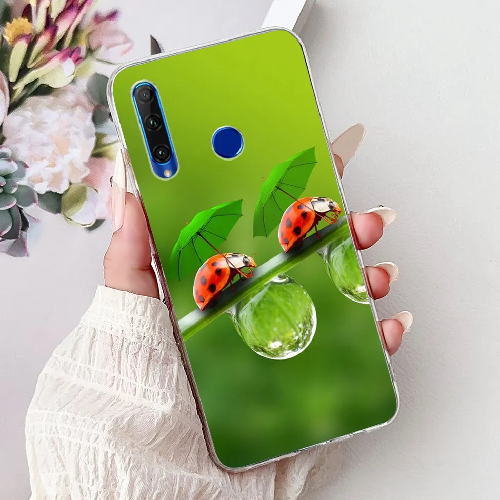 Cute Cartoon Cat Luxury Fashion Flowers Soft TPU Bumper Cover