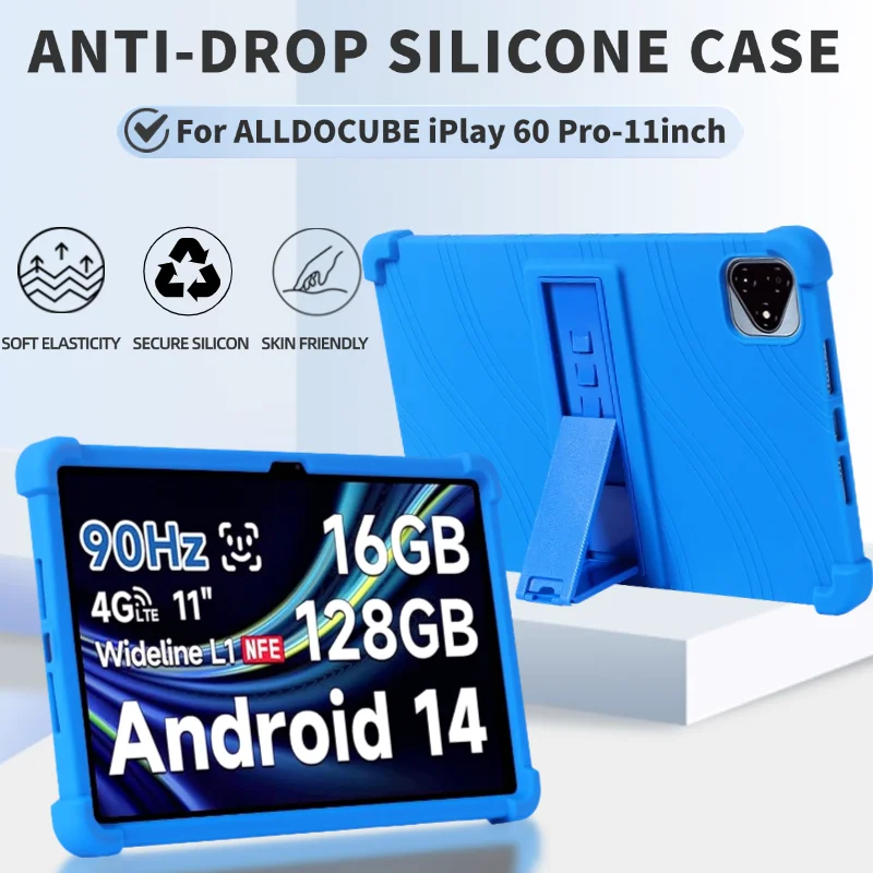 ソフトシリコンスタンド保護シェル,alldocube iplay 60 proタブレット