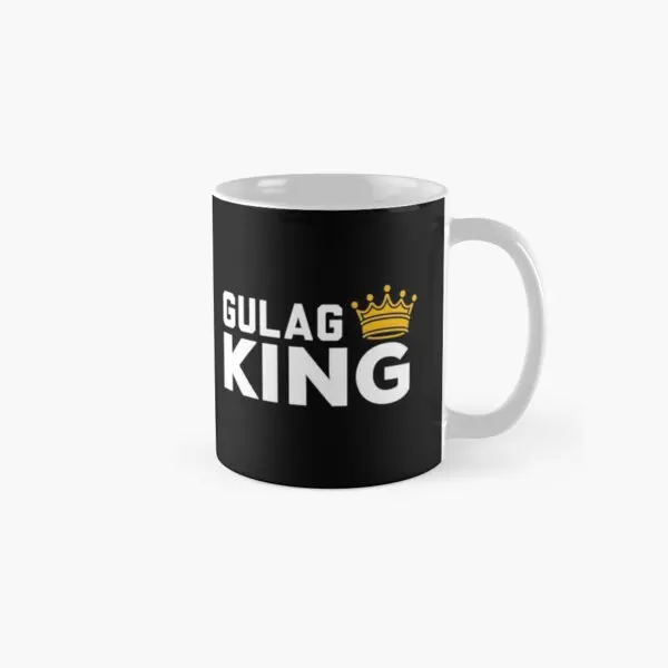 

Классическая кружка Gulag King, подарки, круглая чашка с принтом и ручкой для чая, дизайнерская посуда для кофе, посуда для напитков, простая фотография