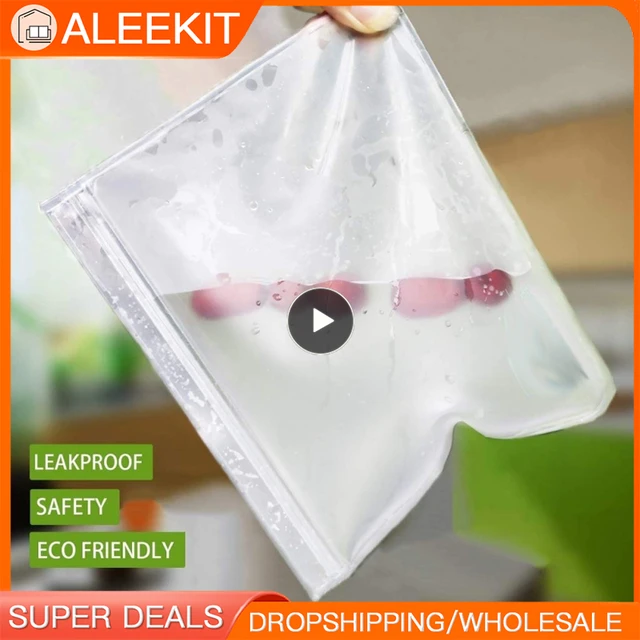 Buy Reusable Translucent Frosted PEVA Food Storage Bag for