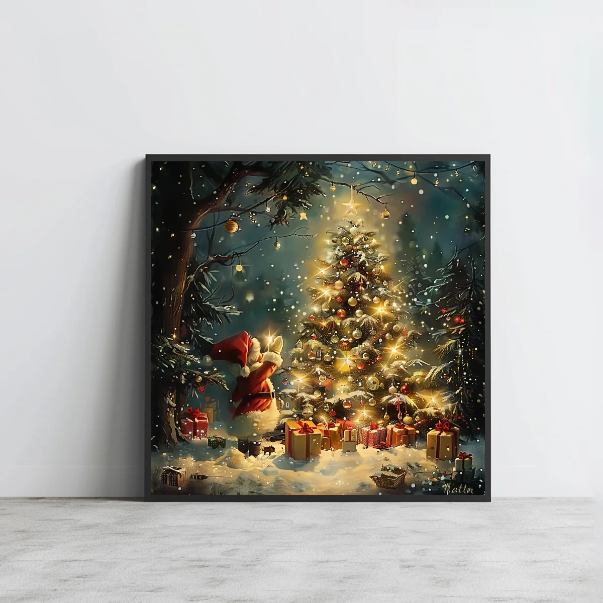 クリスマスツリー 50X50CM/19.7インチ クロスステッチキット diy 11CT