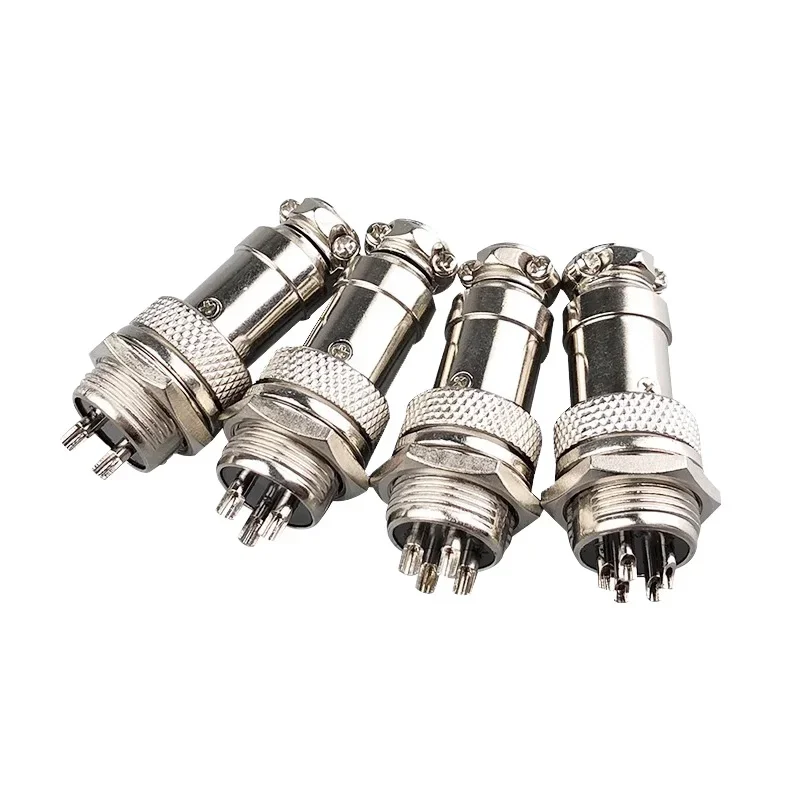 5pcs GX16 2/3/4/5/6/7/8/9/10 핀 남성 & 여성 16mm 금속 원형 항공 커넥터 소켓 플러그 2PIN 3PIN 4PIN 5PIN 6PIN 7PIN