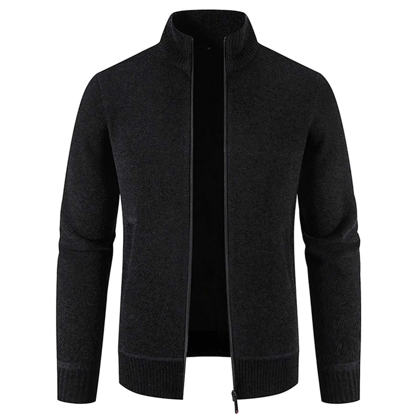 

Casual Streetwear Sweaters Winter Thickened Sweater Warm Jacket Solid Color Cardigan Men's Sweater Long Sleeve Ueteres Hombre