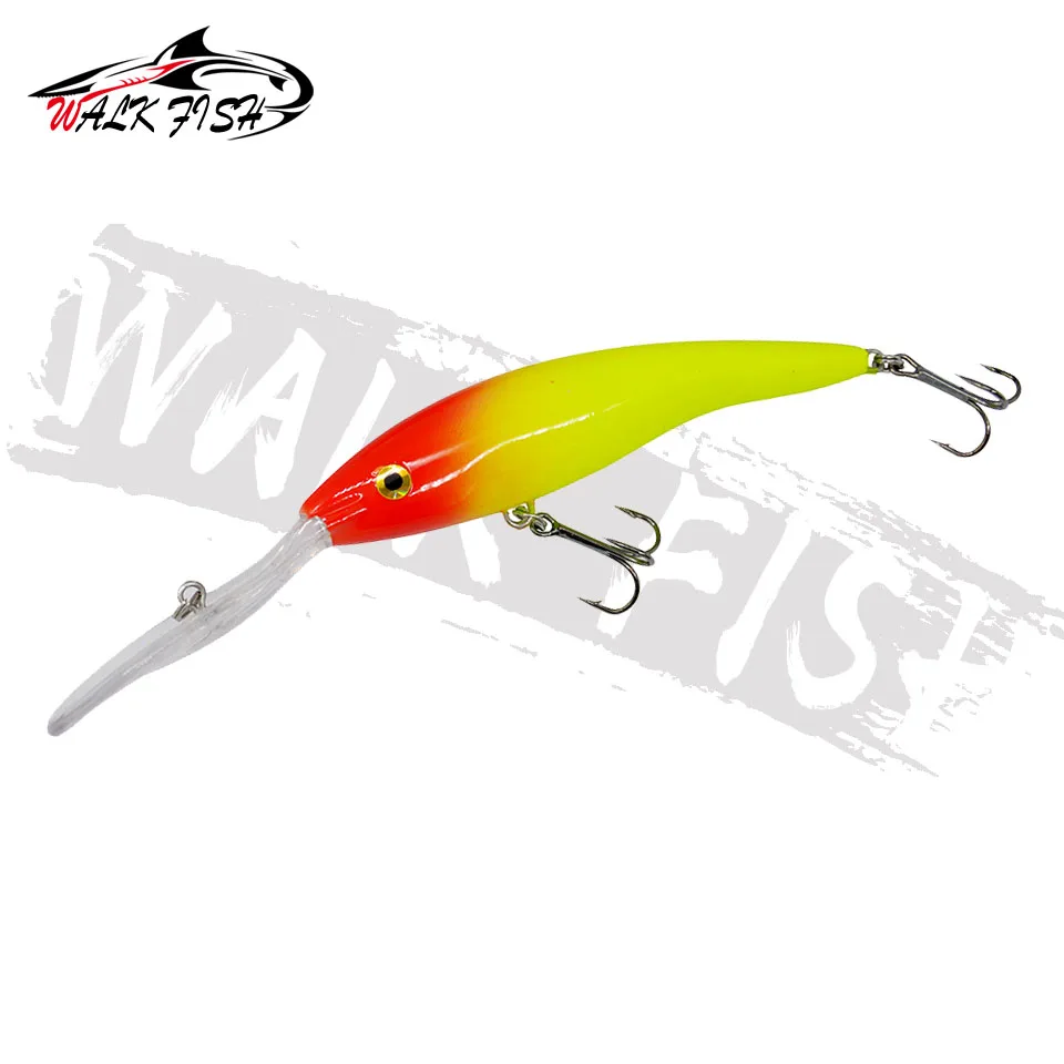 WALK FISH 1 Stück Neuer Angelköder Minnow mit langer Zunge 14g/13,5cm Künstlicher Plastikköder Harter Köder Angelzubehör Pesca – Detail 8