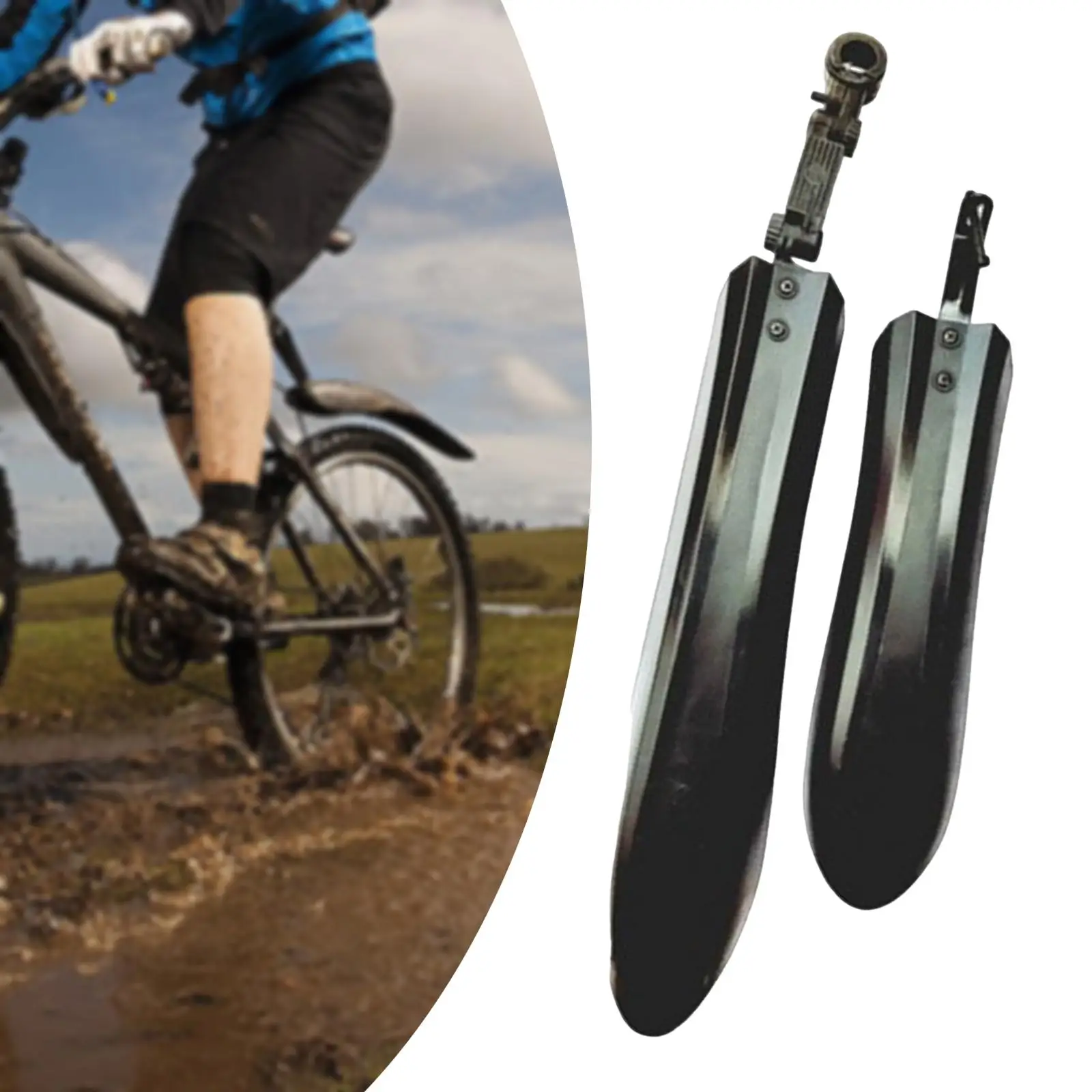 Generic Bicycle Mudguards Easy to Install DIY Accessories Bike Set