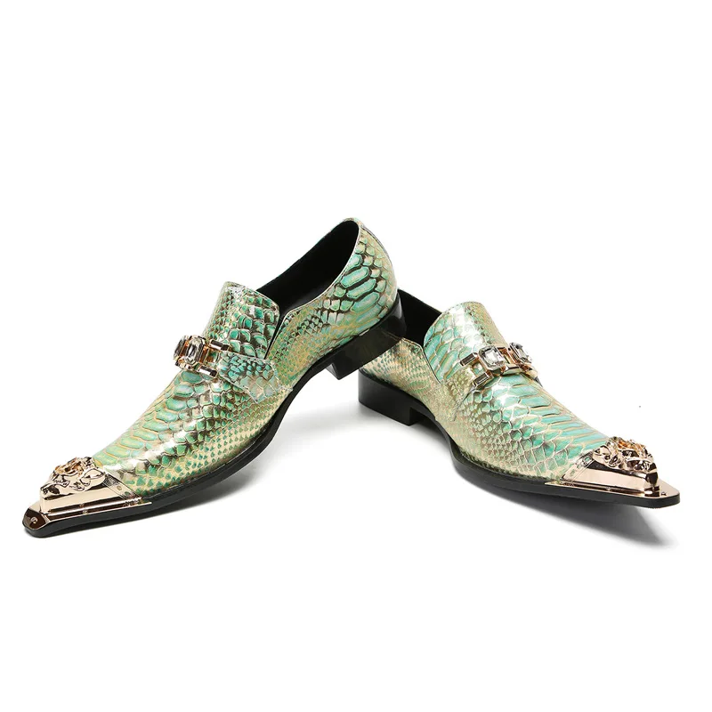 Cowhide Summer British Business Leisure Square Headed Cowhide One Step Step Fit Fashion Lefu Shoes Trend