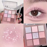 DIKALU New Shell Nine Color Eyeshadow Plate Powder Purple Low Saturation Earth Blush High Light Lying Silkworm Brightening Compr 1