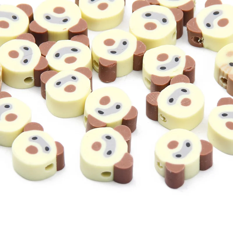 18 Style Cartoon Animal Polymer Clay Beads Handmade Clay Loose Spacer Beads For Jewelry Making Bracelet Necklace DIY Accessories