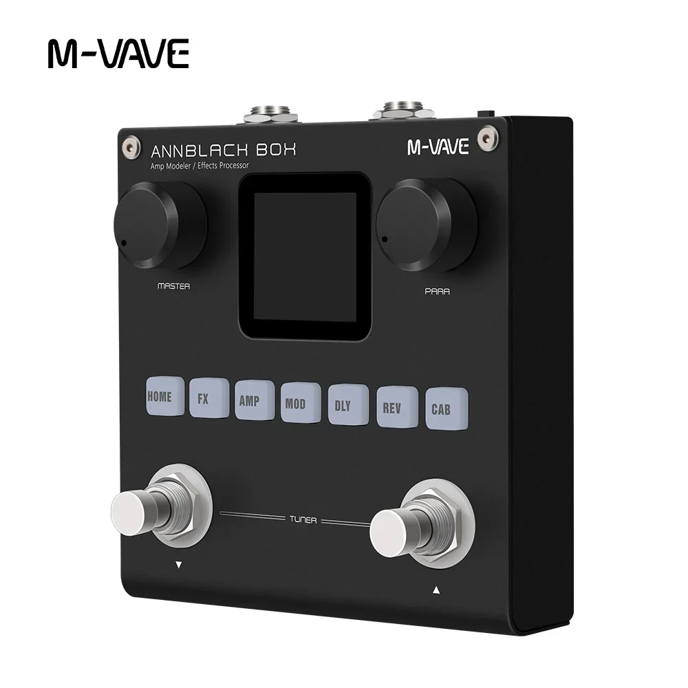 M-VAVE BLACK BOX Annblack Blackbox Guitar / Bass AMP Modeler Multi Effects Processor Rechargeable For Electric Guitar Bass
