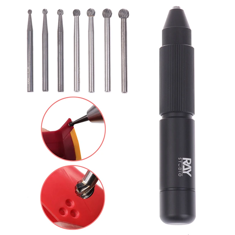 1/7개입 모따기 볼 드릴 2.0mm5.0mm 선택 가능 원형 디테일 수정 드릴 비트..
