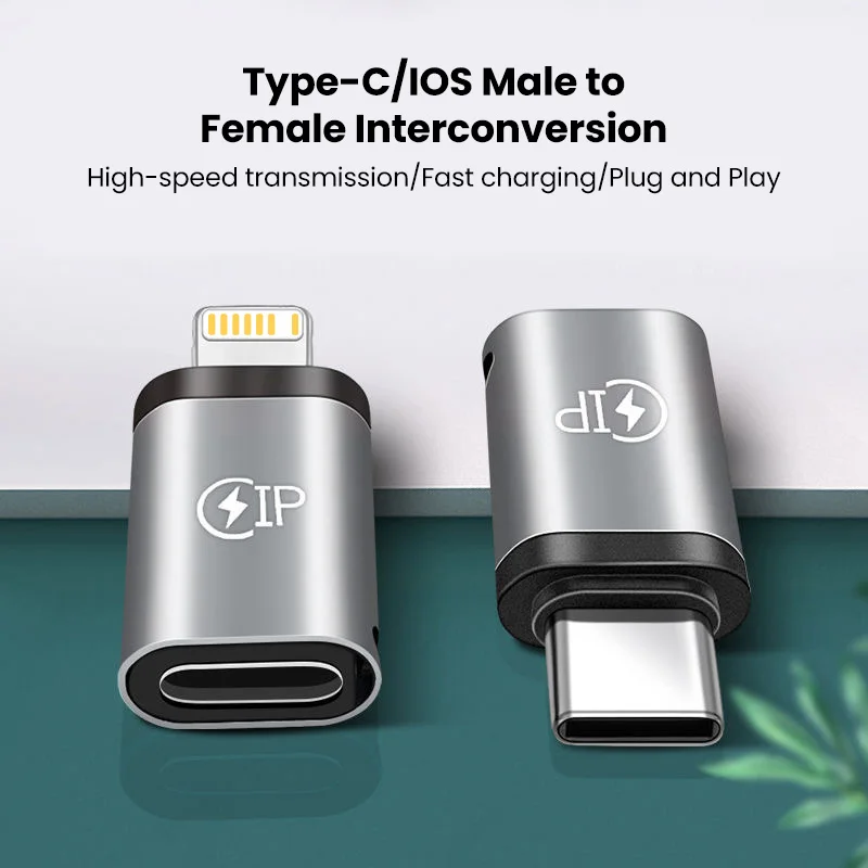 Lightning to USB C Adapter PD20W Fast Charging for iPhone