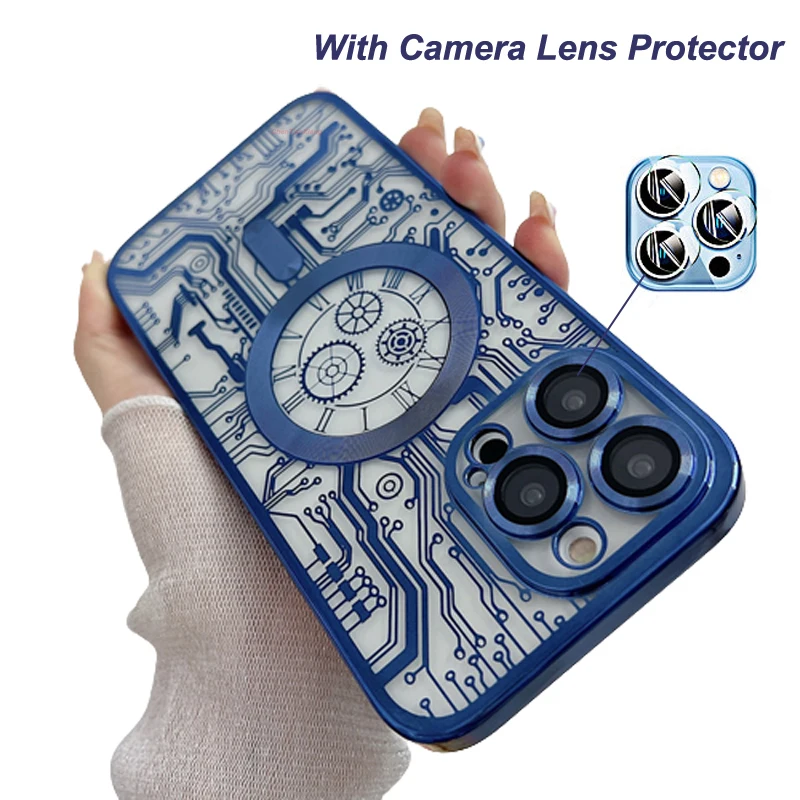 Mode Magnetische Fall Für Magsafe Für iPhone 14 13 12 11 Pro Max 14 Plus Überzug Klar Weiche Silikon Wireless lade Abdeckung_voghion.com