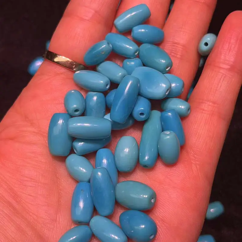Special Offer! Special Offer! Handmade Natural American turquoise beads are colorful, and perforated bracelets an