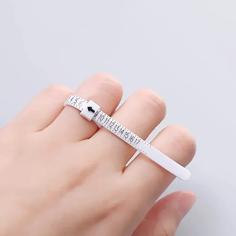 1pc Ring Sizer Convenient Precise Measuring Tool Reusable Finger Size Measuring Tape Jewelry Sizing Tool US/EU/UK Rings Size jewelry stick