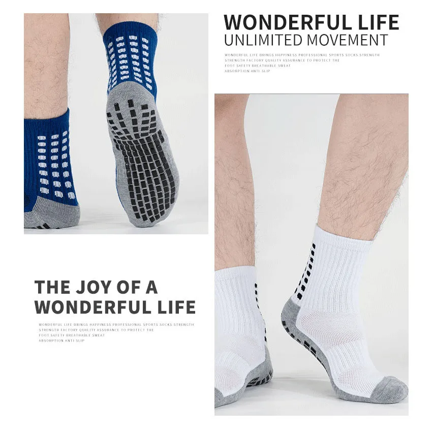 New Anti-slip Soccer Socks Men Women Children Outdoor Sport Grip Football Socks antideslizantes de futbol