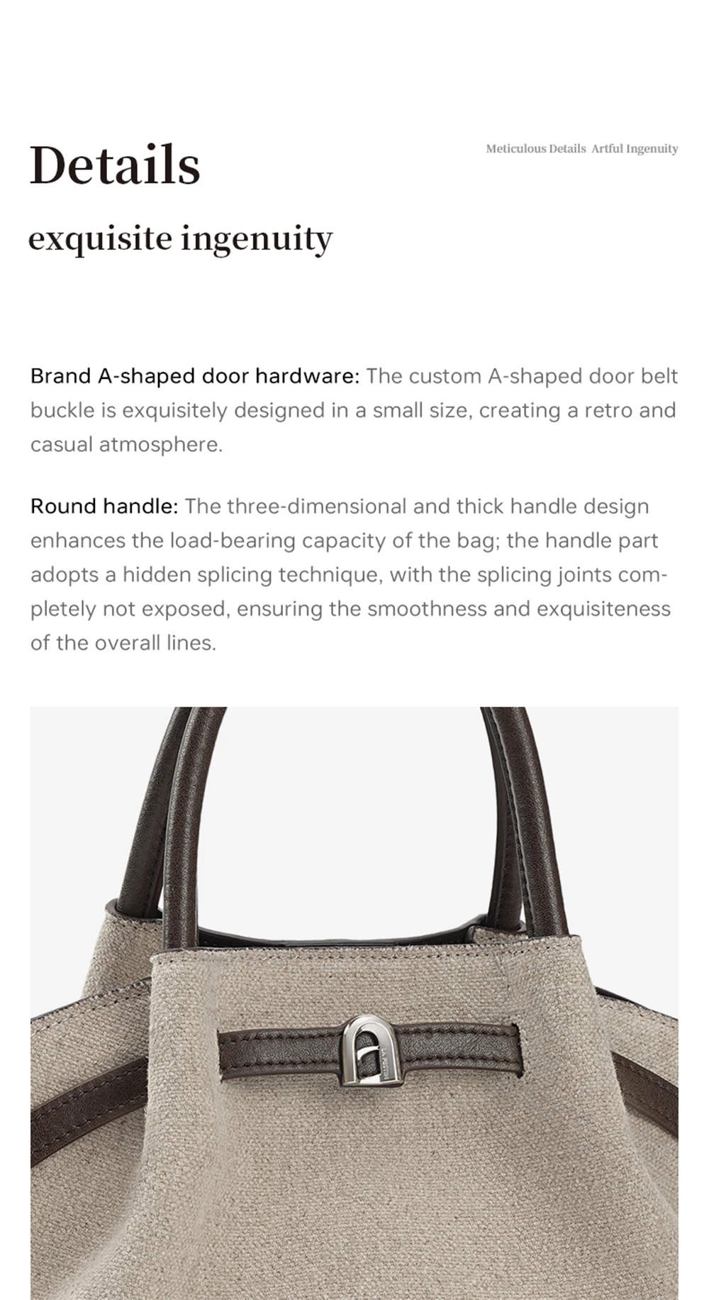 cotton tote handle