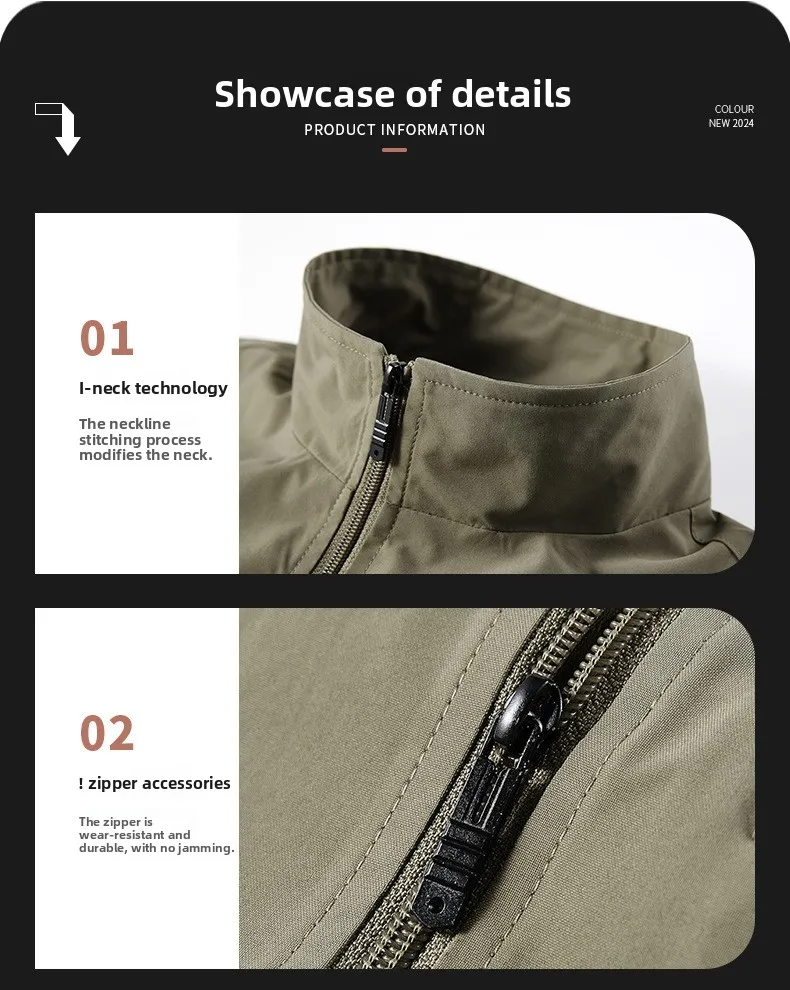 Frühlings-Sommer-Polyester-Herrenweste mit individuellem Logo und mehreren Taschen, perfekt für Outdoor-Aktivitäten und Angeln – Detail 25
