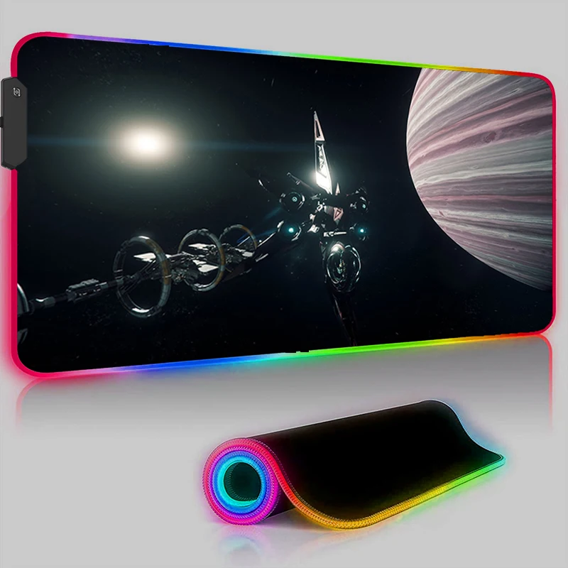 Tappetino Per Mouse Rgb Led Star Citizen Tappetini Da Gioco Accessori Da Gioco Tastiera In Gomma Scrivanie Per Computer Tappetino Per Mouse Tappetino 