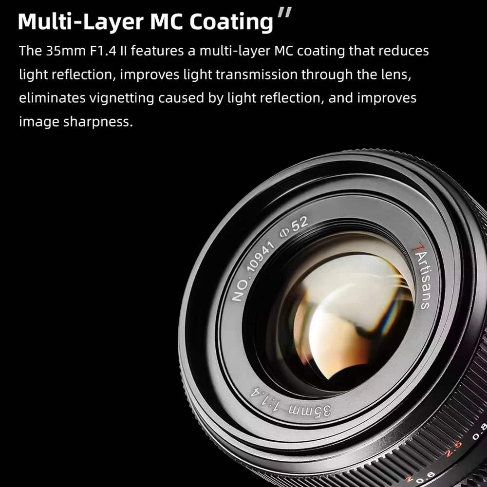 7Artisans 35mm F1.4 III Full Frame Manual Focus Prime Lens