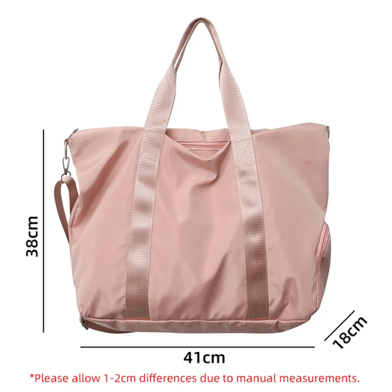 Gym Bag Pocket For Shoes Waterproof Lightweight Fitness Travel For Women Men Daily Yoga Handbag  Shoulder Sports Outdoor xa42wd