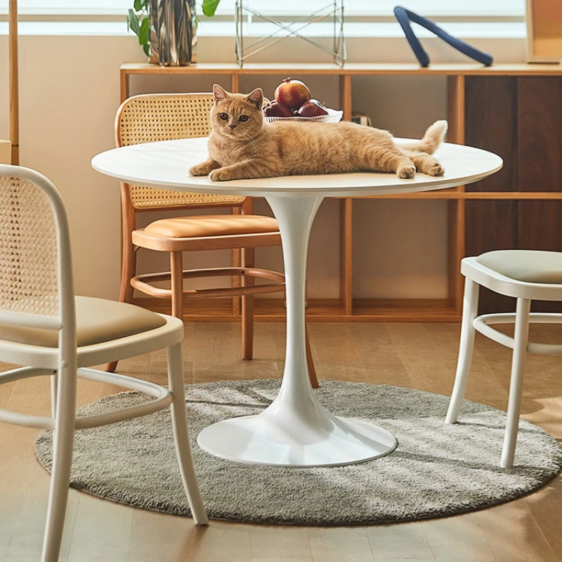 

Organiser Round Dining Table Modern White Design Restaurant Dining Table Space Saving Mesa De Comedor Home Furniture