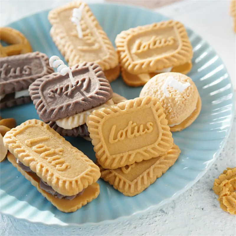 DIY Biscuit Shape Candle Silicone for Chocolate Candle Making DIY Soap